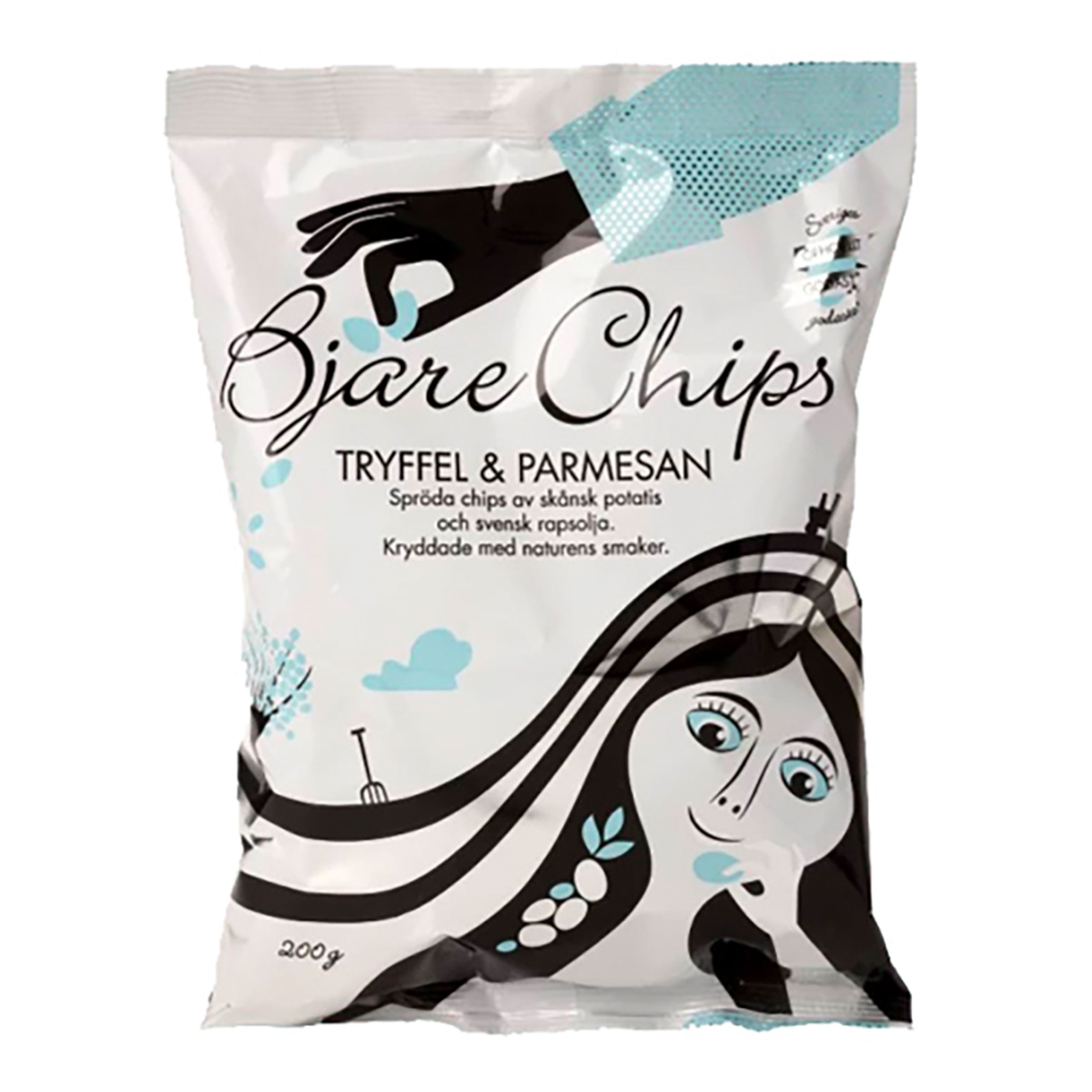Bjäre Chips Trøffel og Parmesan - 200 gram