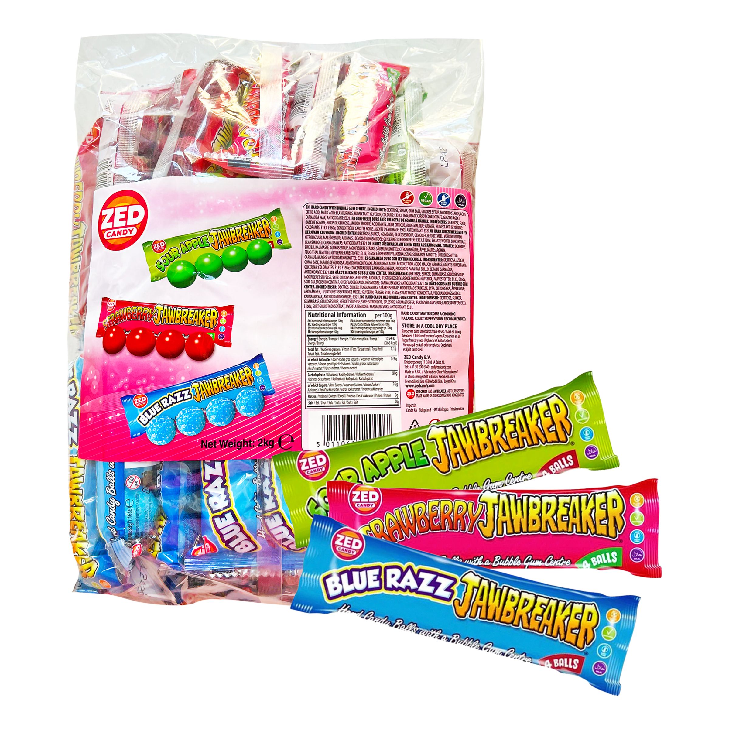 Jawbreaker Mix Økonomipakke - 2 kg