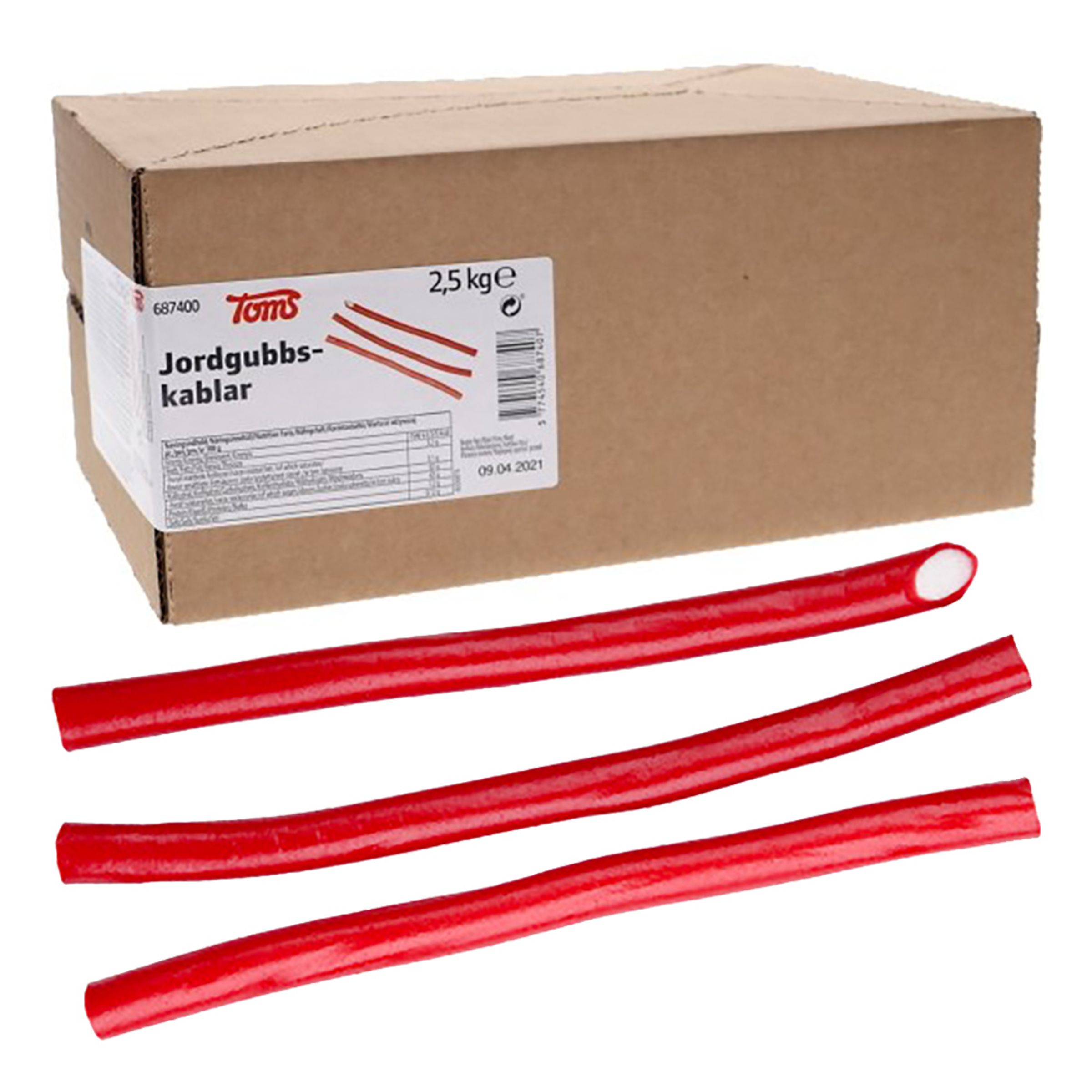 Jordbærstænger Økonomipakke - 2,5 kg