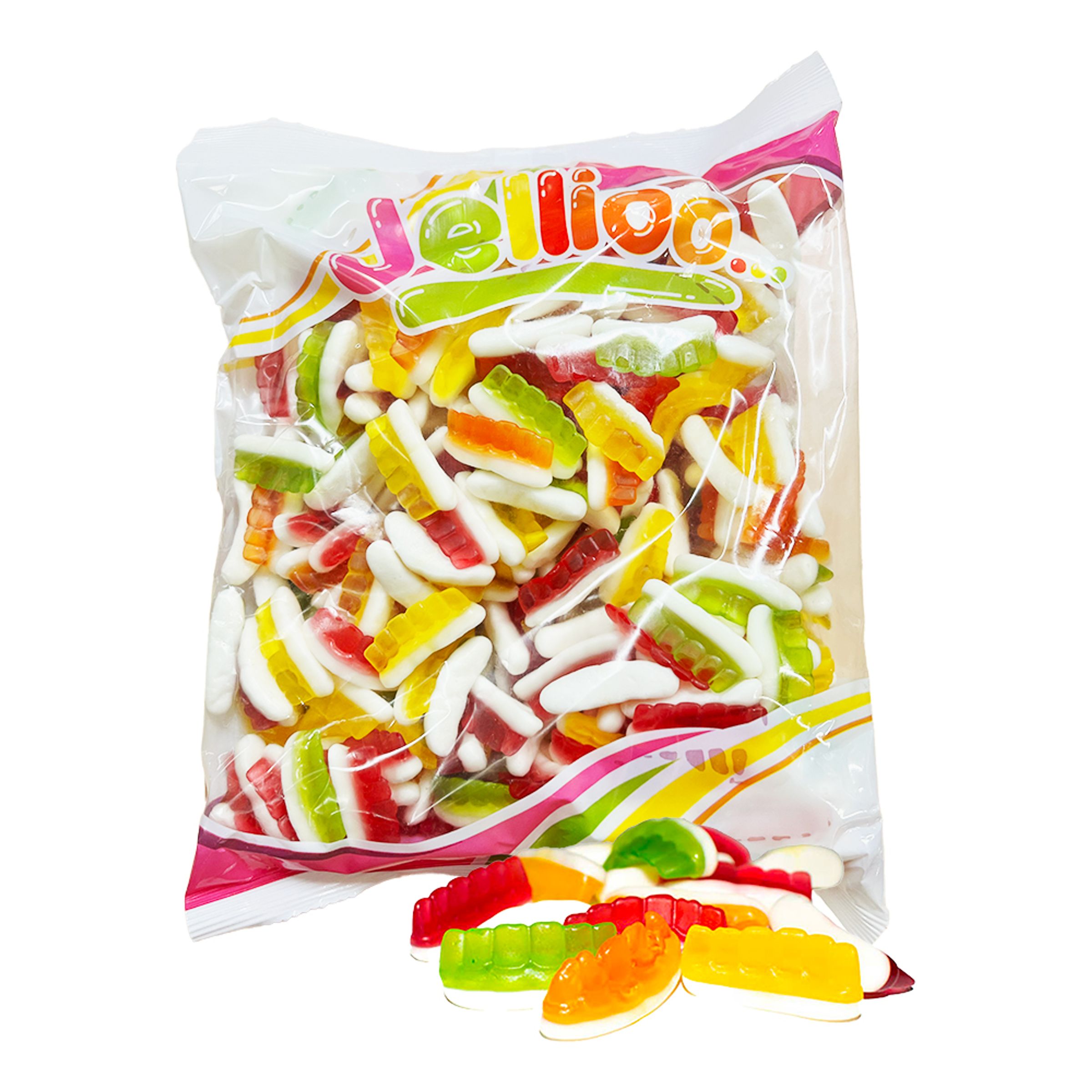 Tænder Frugtsmag Gelé/Skum Økonomipakke ​ - 1 kg