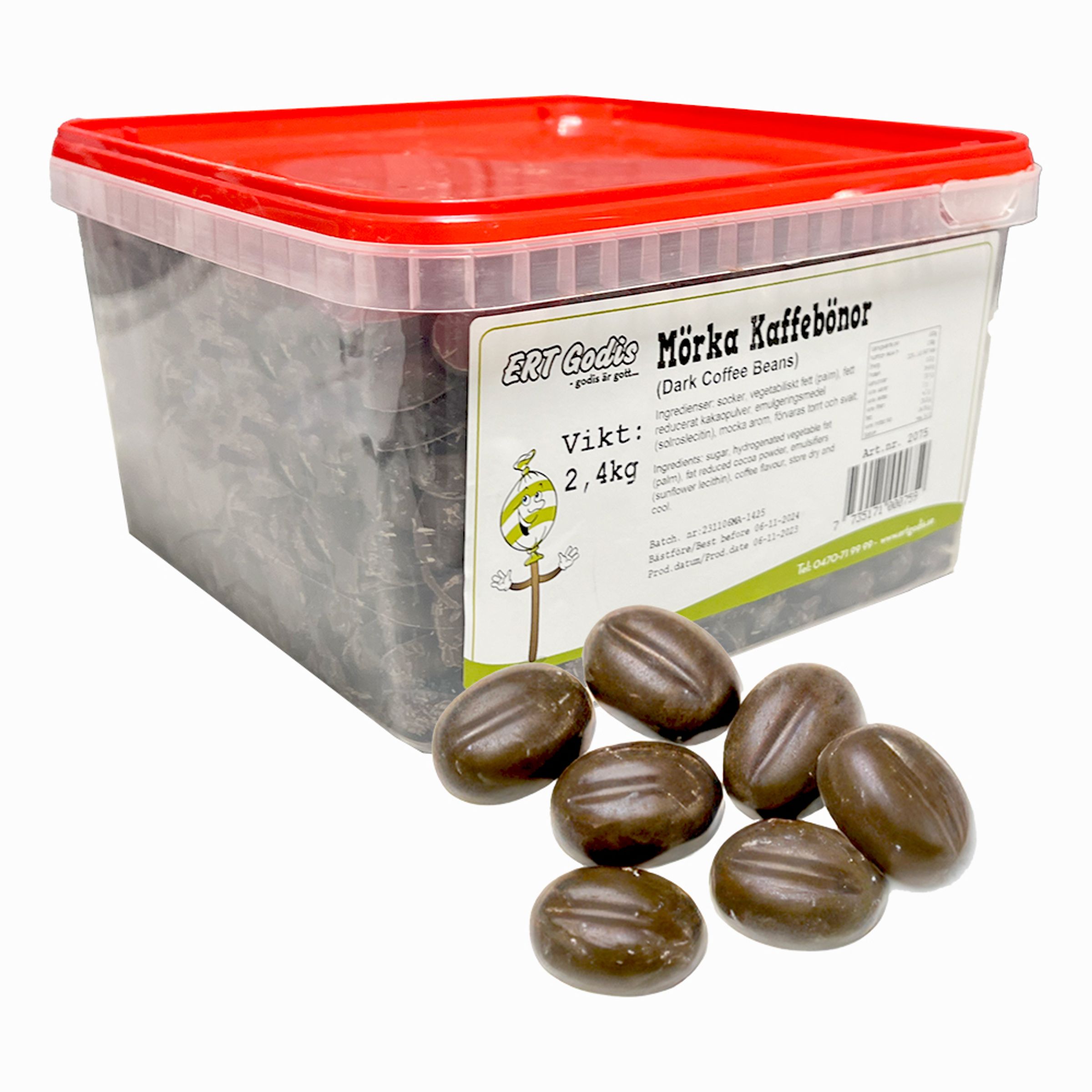 Mørke Kaffebønner Økonomipakke - 2,4 kg