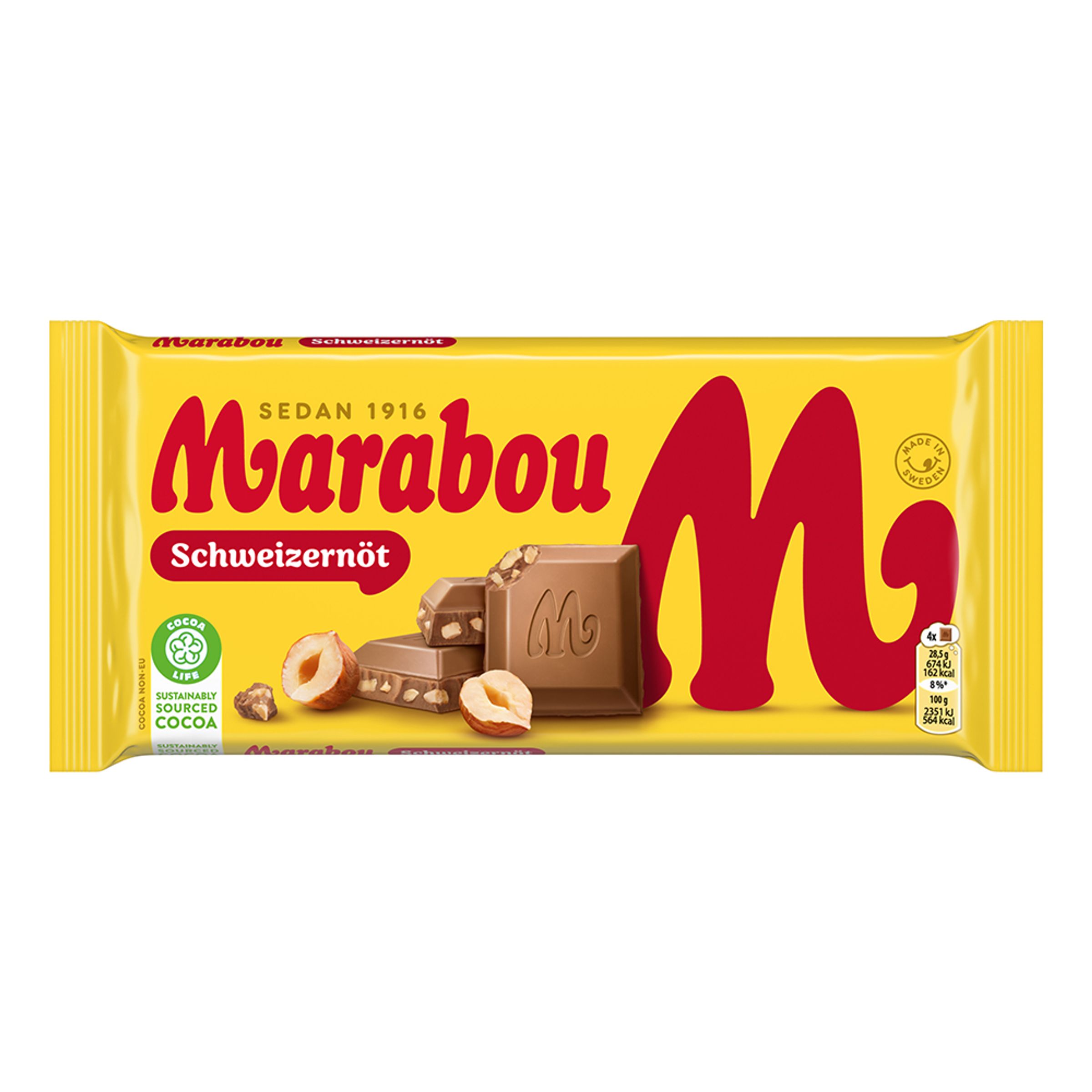 Marabou Schweizernød Chokolade - 90 g